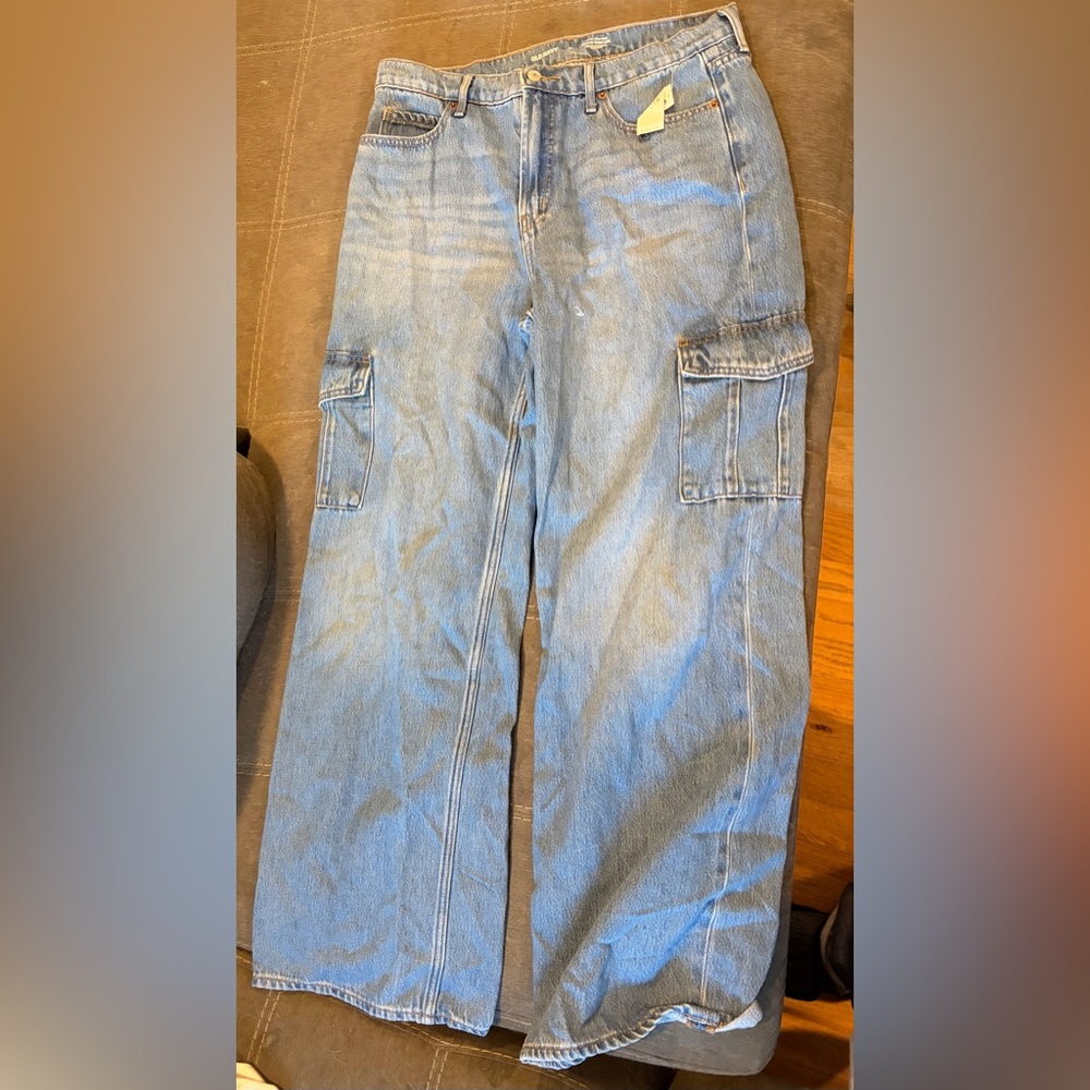 Old Navy Classic Blue Cargo Jeans